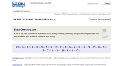 Desktop Screenshot of essaydirectory.com