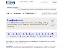 Tablet Screenshot of essaydirectory.com